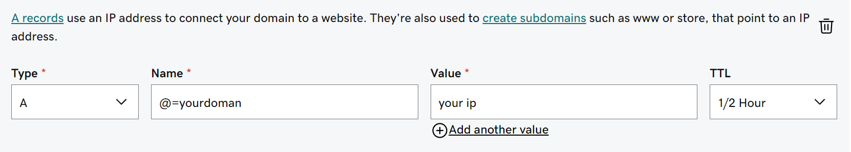 Add your IP in your Domain like godaddy