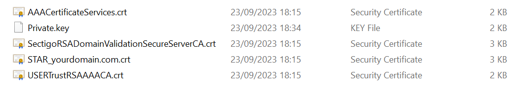 SSL files